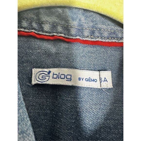 Gemo Blog Boys Denim Shirt Long Sleeve Button Up Size 16Y See Notes - Picture 5 of 14